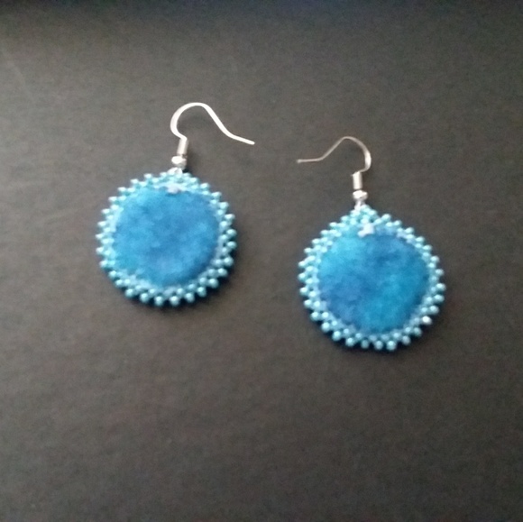 Native American Indian regalia earrings HANDMADE - Picture 2 of 2